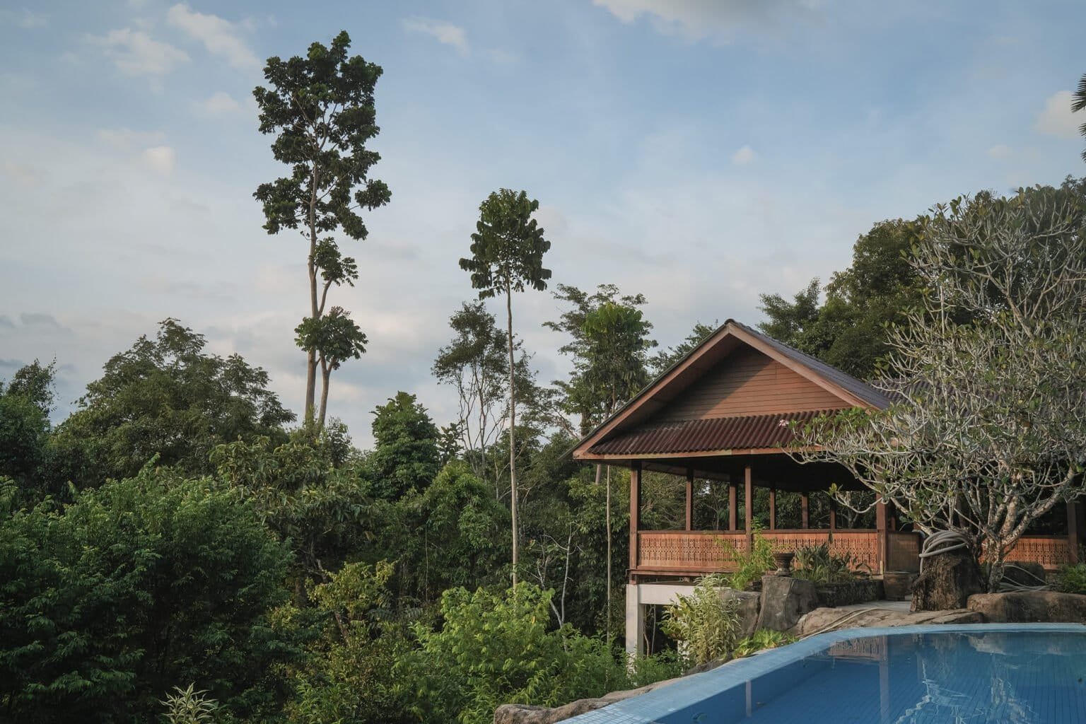 a little farm on the hill