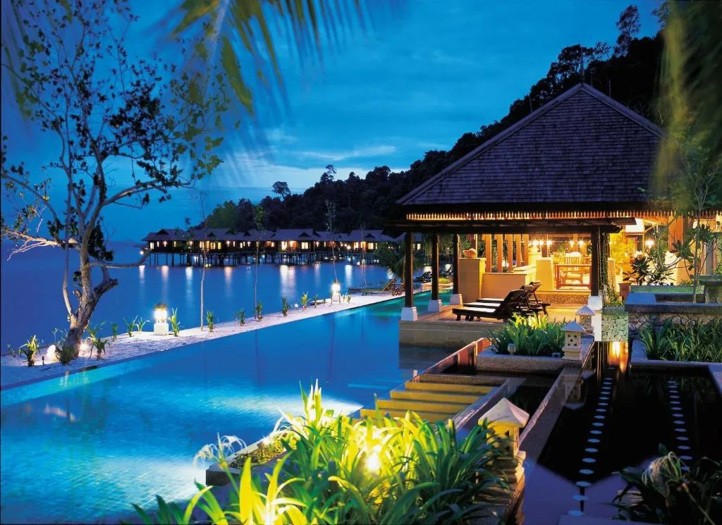 floating chalets and overwater bungalows